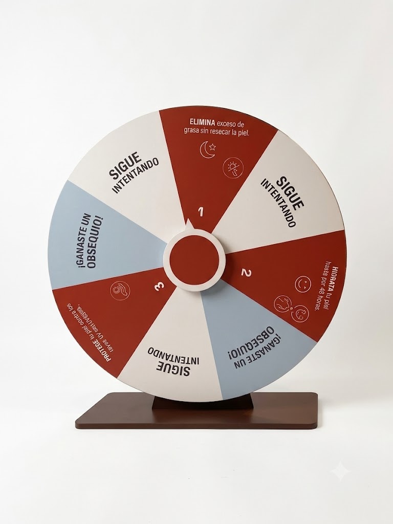 Ruleta Promocional de Mesa para Puntos de Venta